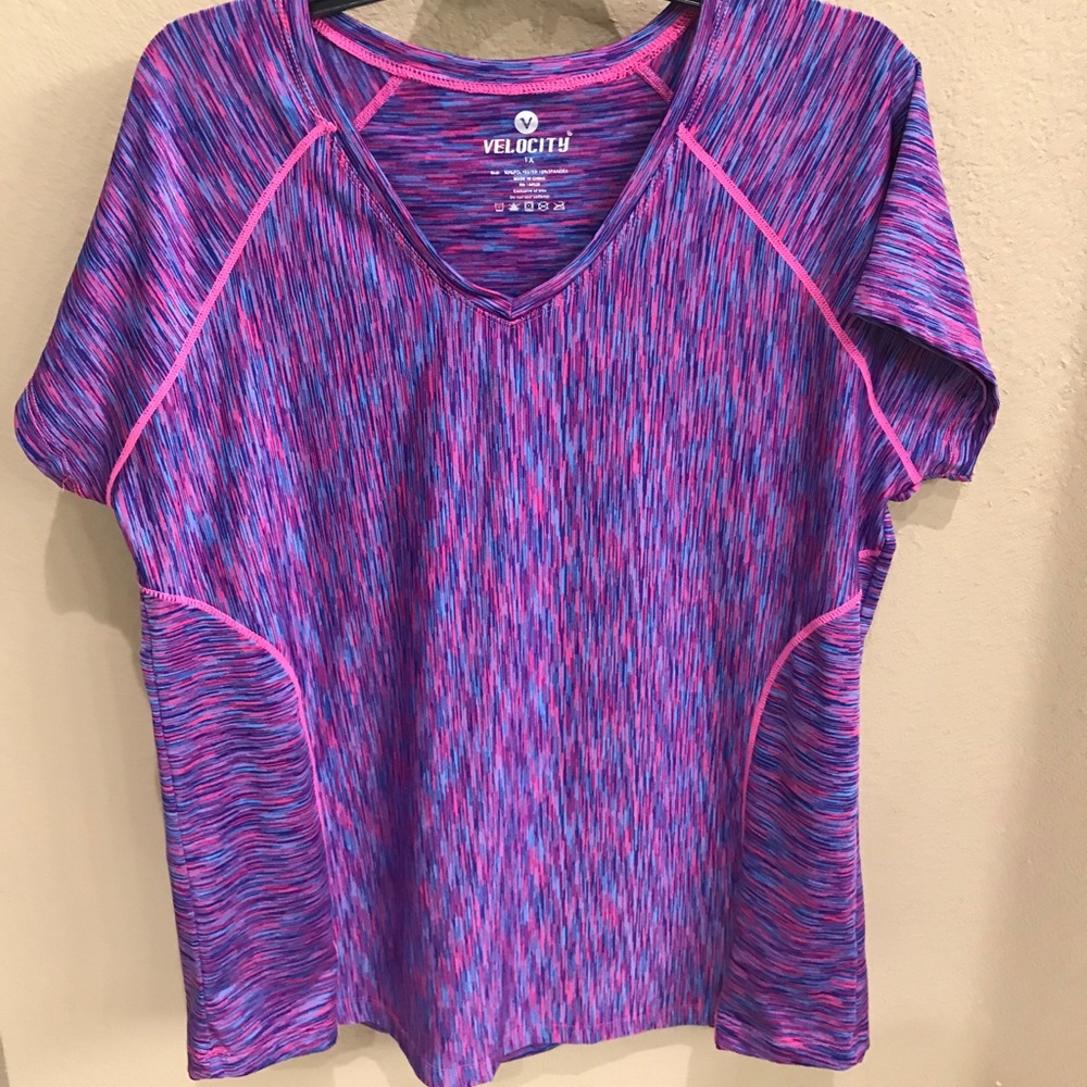 3/$35 Multi color Workout shirt.